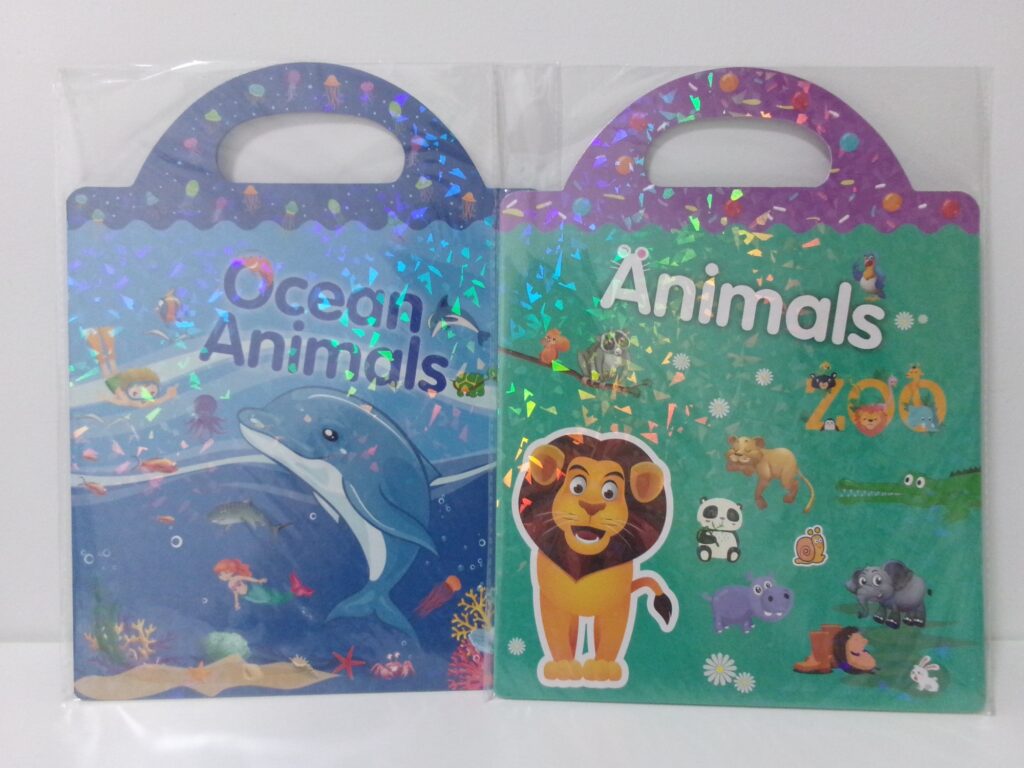 動物と海の生き物のシールブック