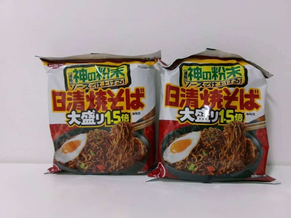 日清焼きそばの袋麺