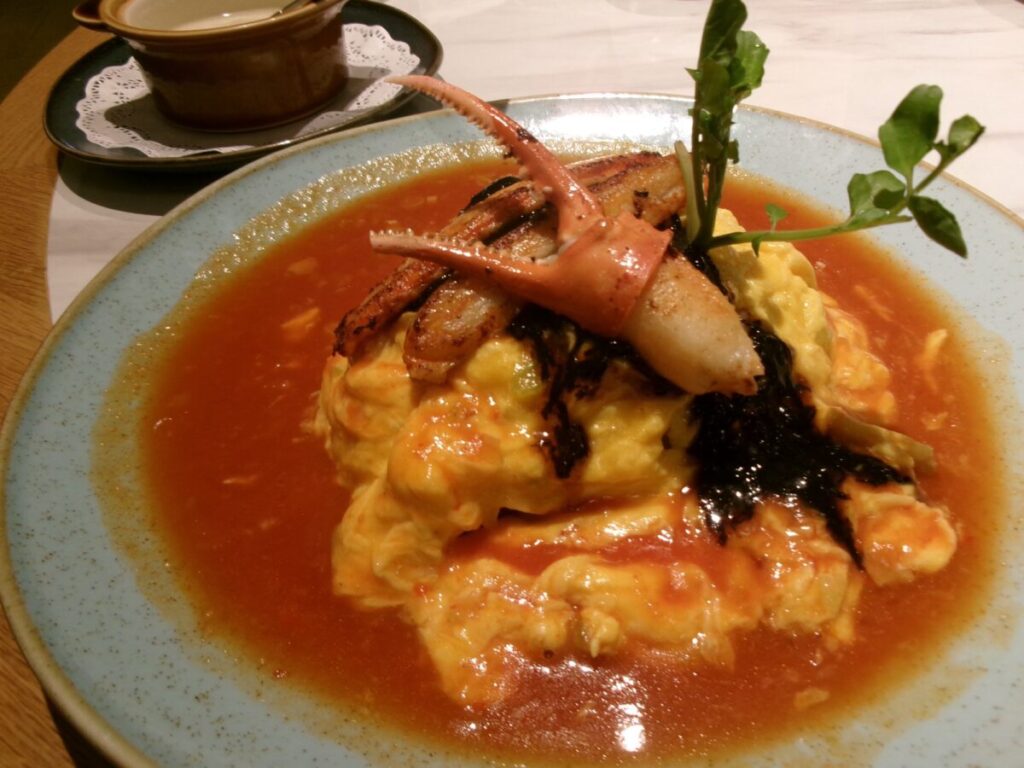 ロイヤルホストのチリクラブ風オムライス