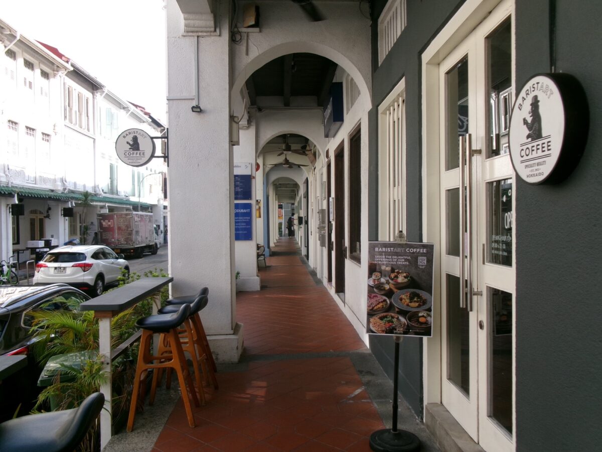 タンパガエリアのカフェの代名詞とも言える、baristart coffeeの外観