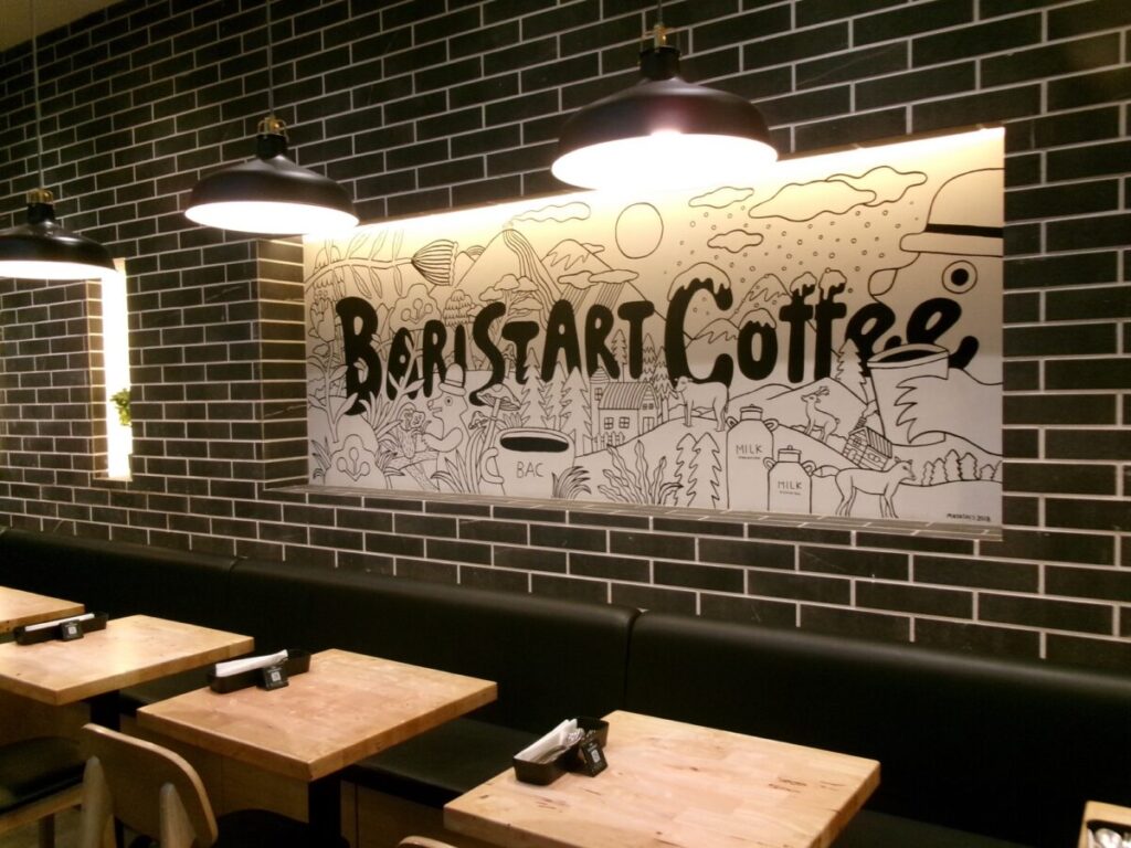バリスタートコーヒーの内装