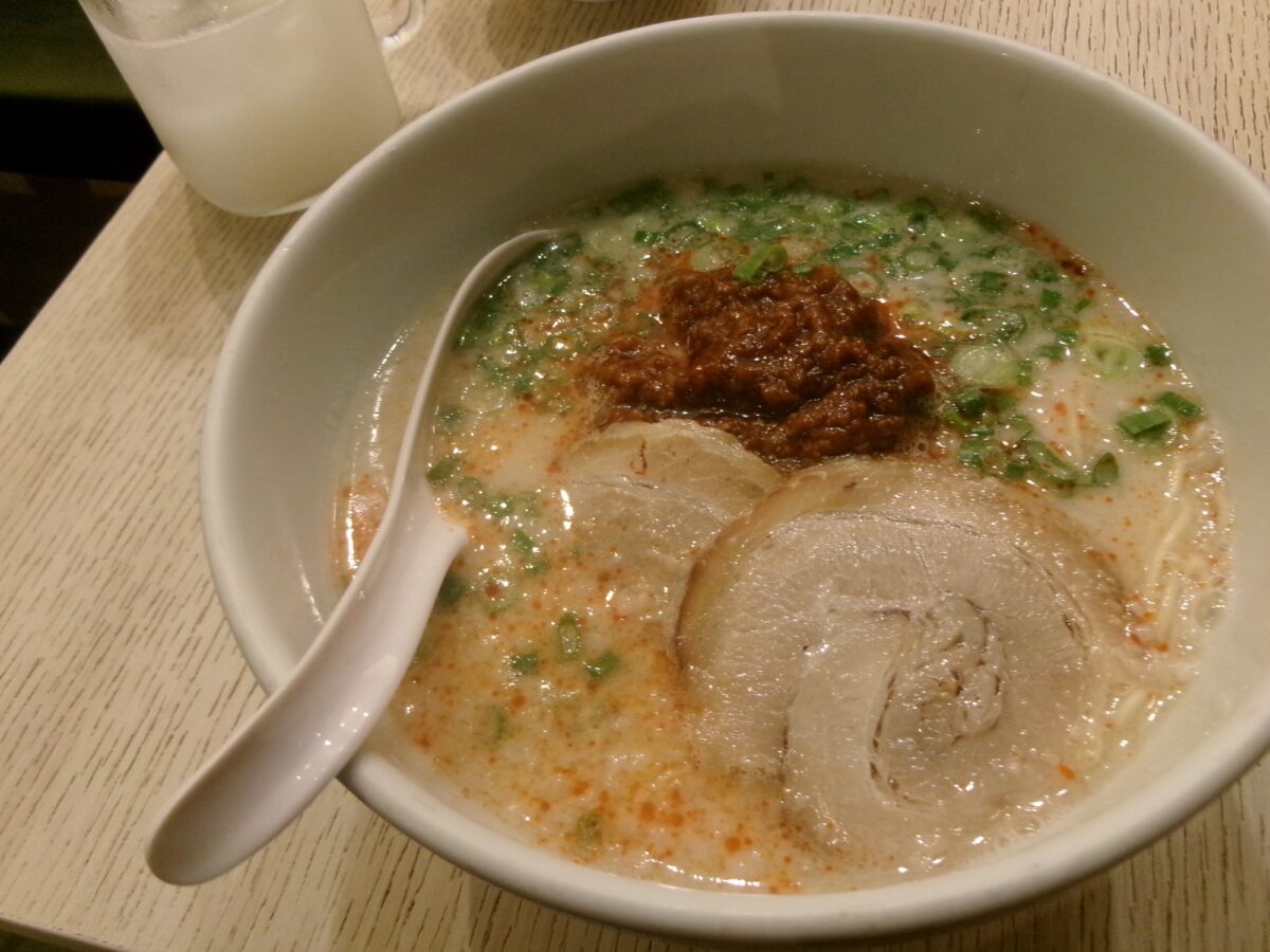 一風堂のラーメン