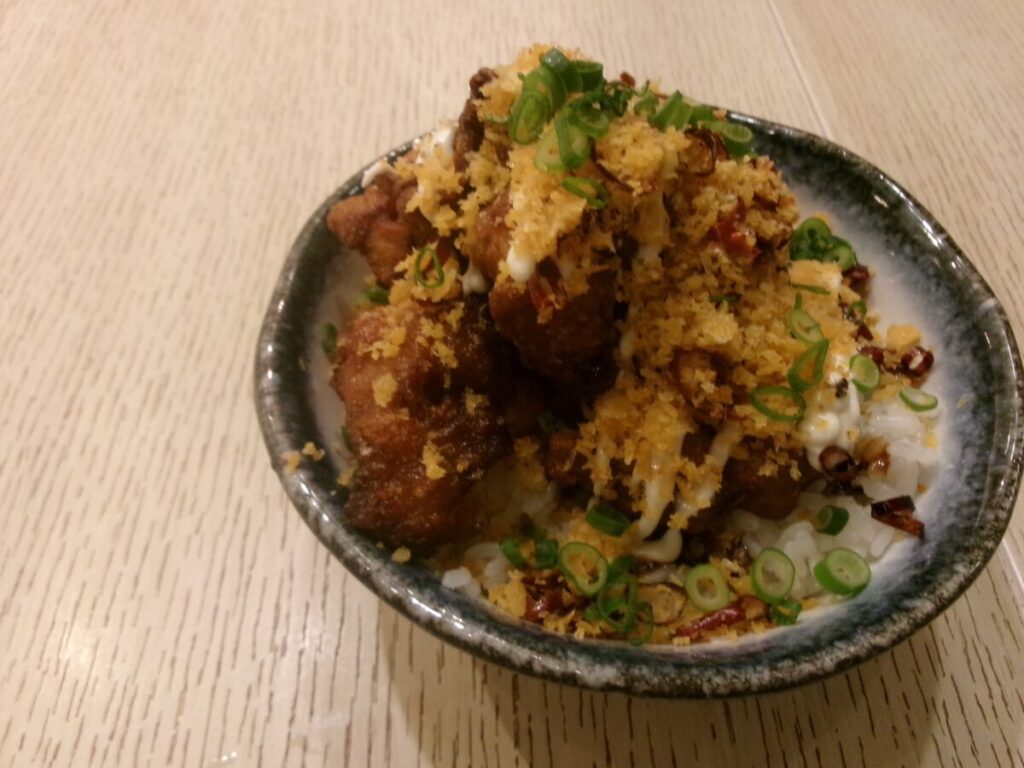 一風堂の唐揚げ丼