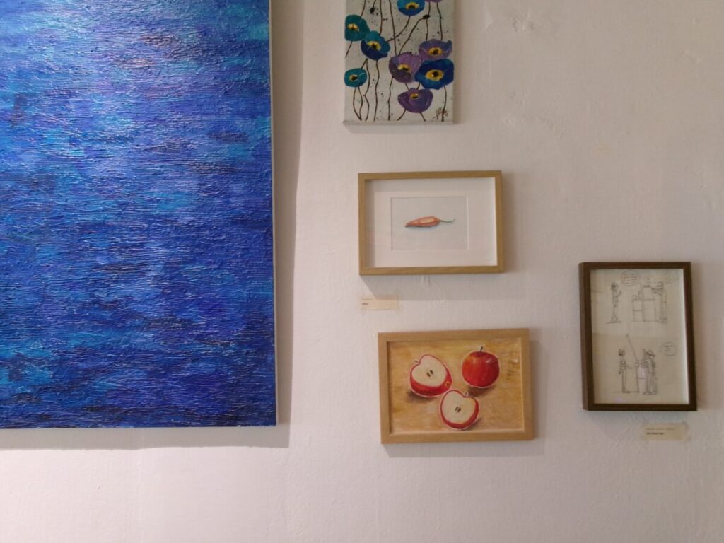 mad roaster's coffeeに飾られているおしゃれな絵