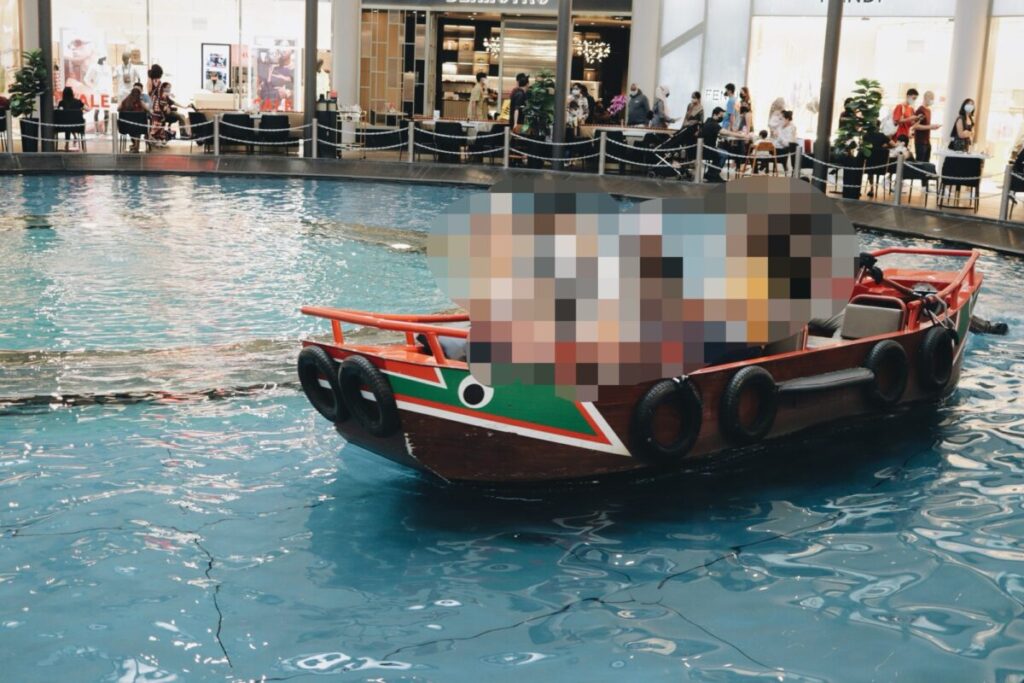 サンパンライドに乗った様子