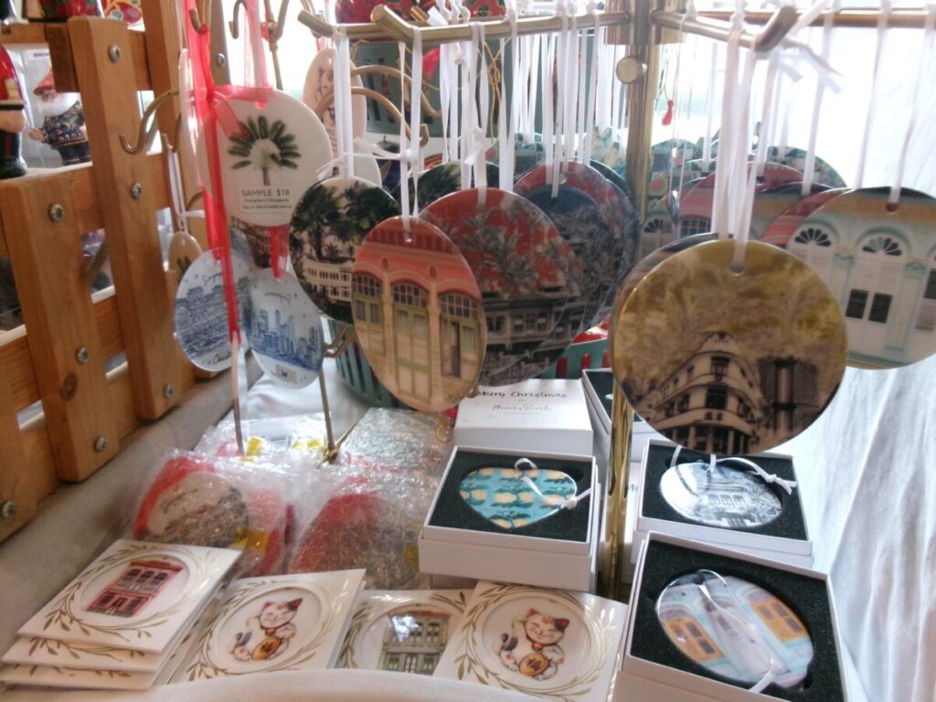 Cluny Courtのクリスマスの飾り