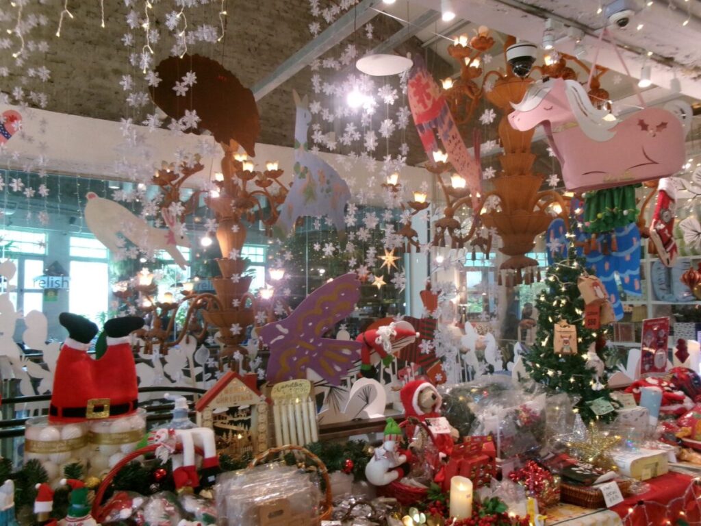 Cluny courtのクリスマスデコレーション