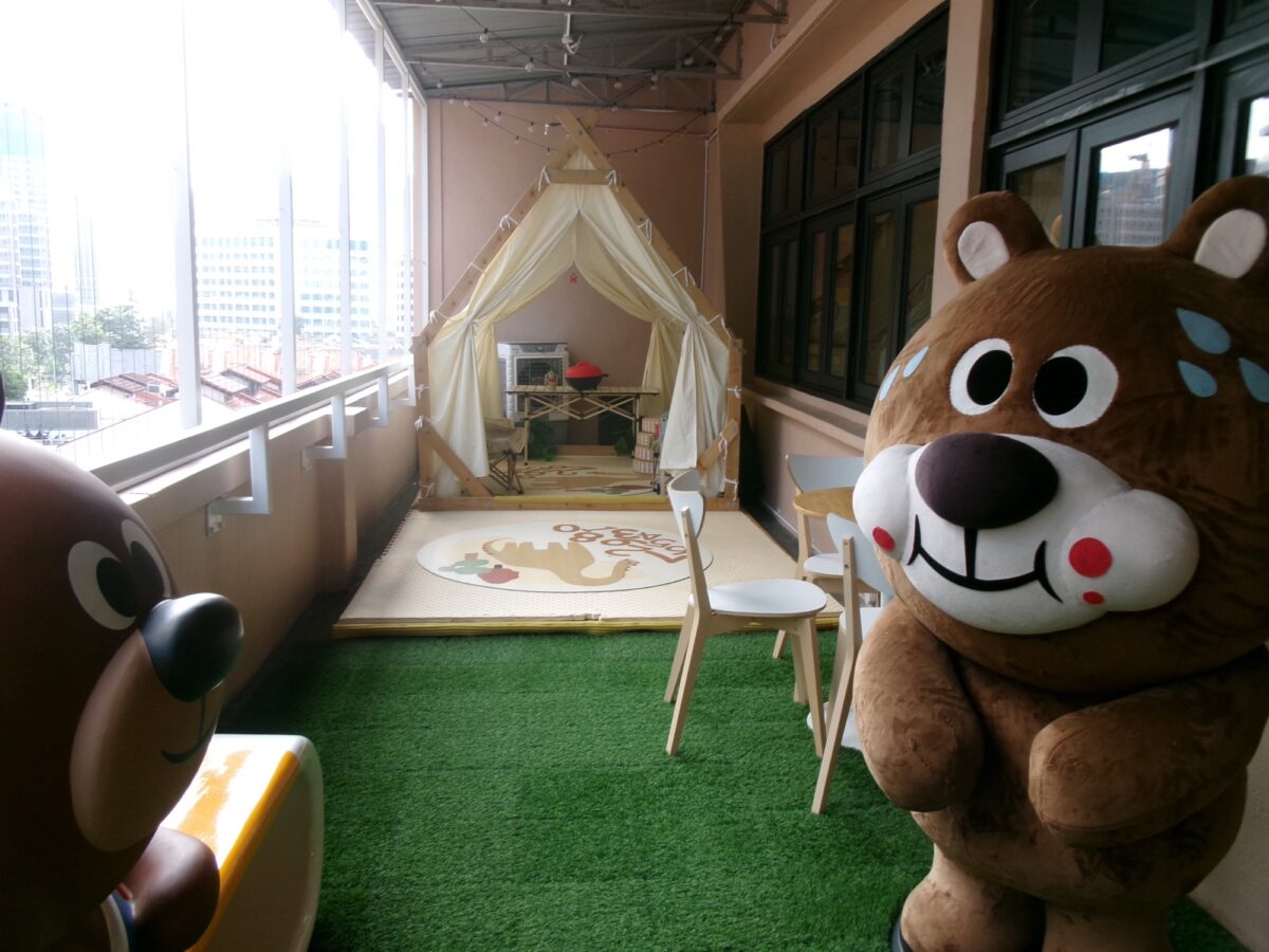 キッズトピアの半屋外エリア