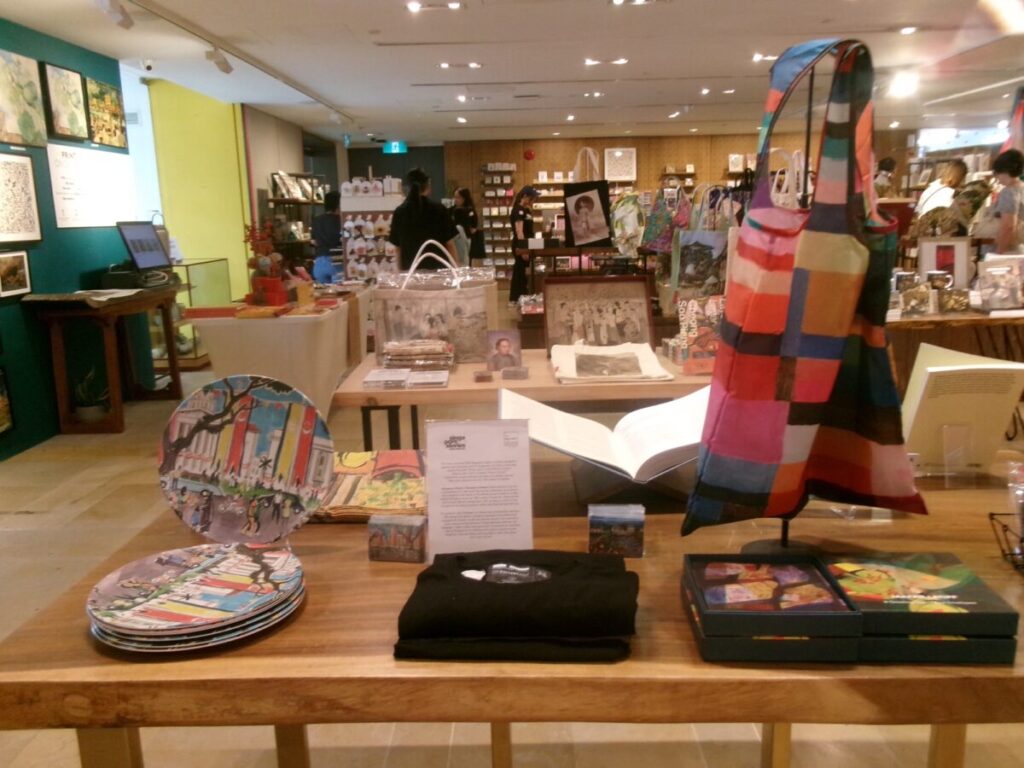 ナショナルギャラリーのギフトショップの様子