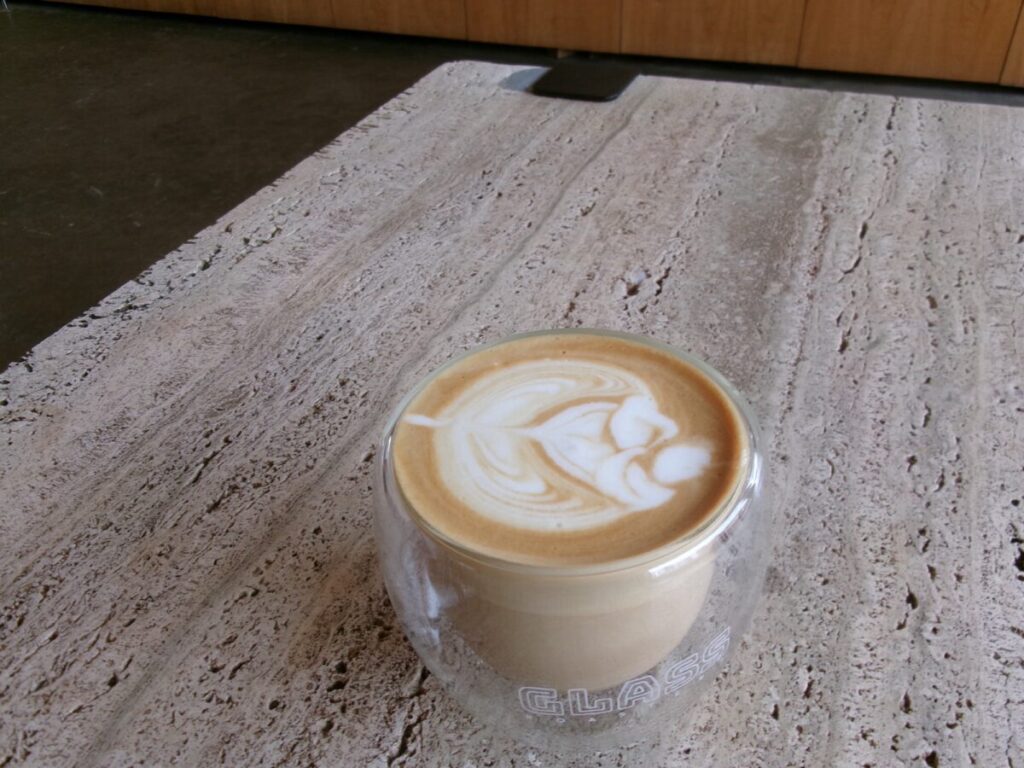 glass roastersのラテ