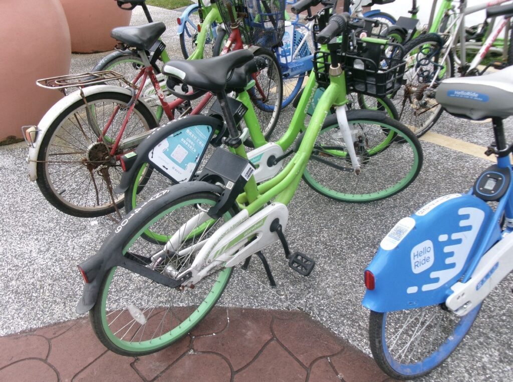 マリーナベイエリアにあるレンタサイクル