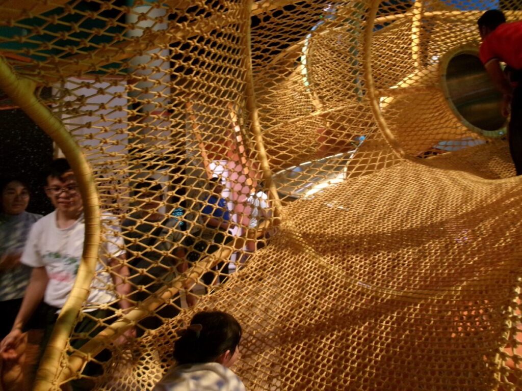 curiosity coveのネットの遊具