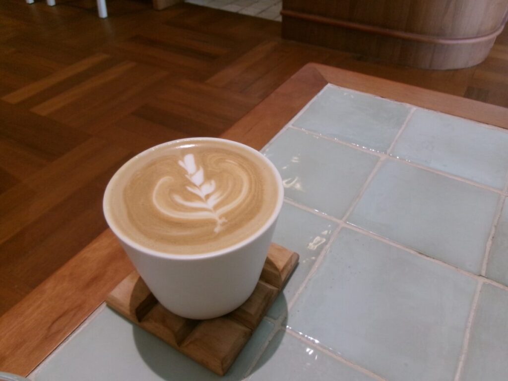 hanco coffeeのラテ