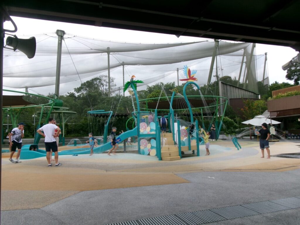 バードパラダイスの水遊び場