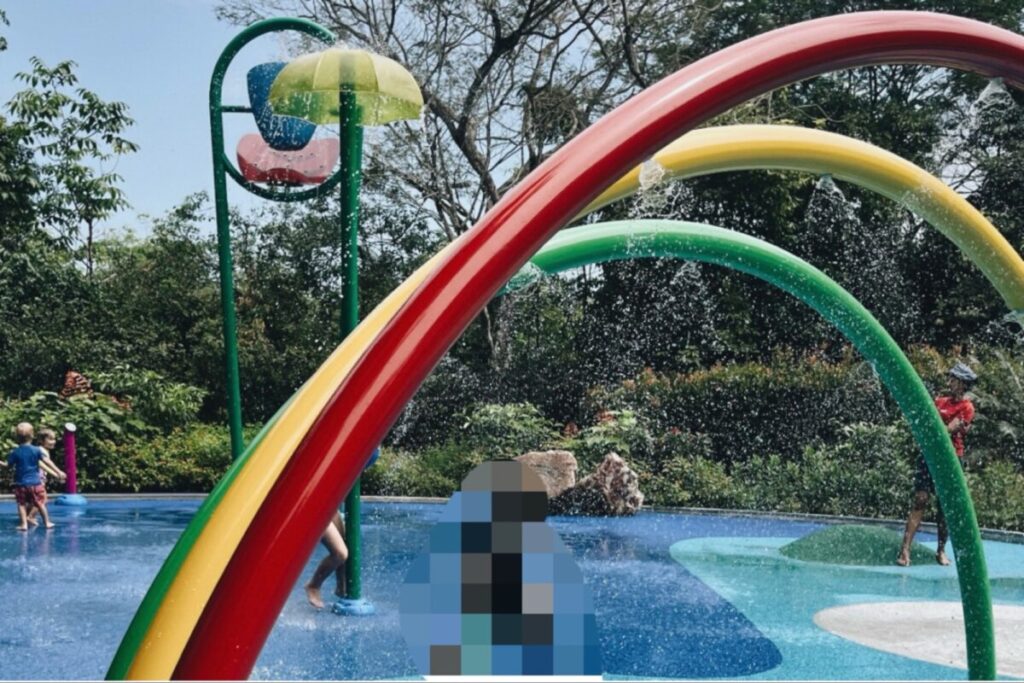 Jacob Ballas Children's Gardenの水遊び場