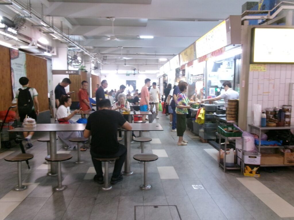 Marine Parade Centralのホーカー内の様子