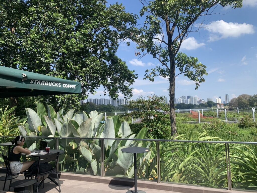Starbucks Jurong Lake Gardens（Lakeside）からの景色