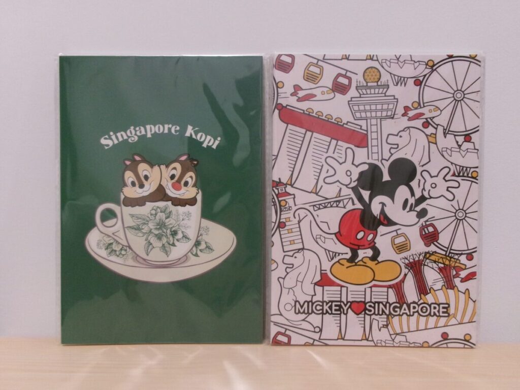 ミッキー×シンガポールのノート