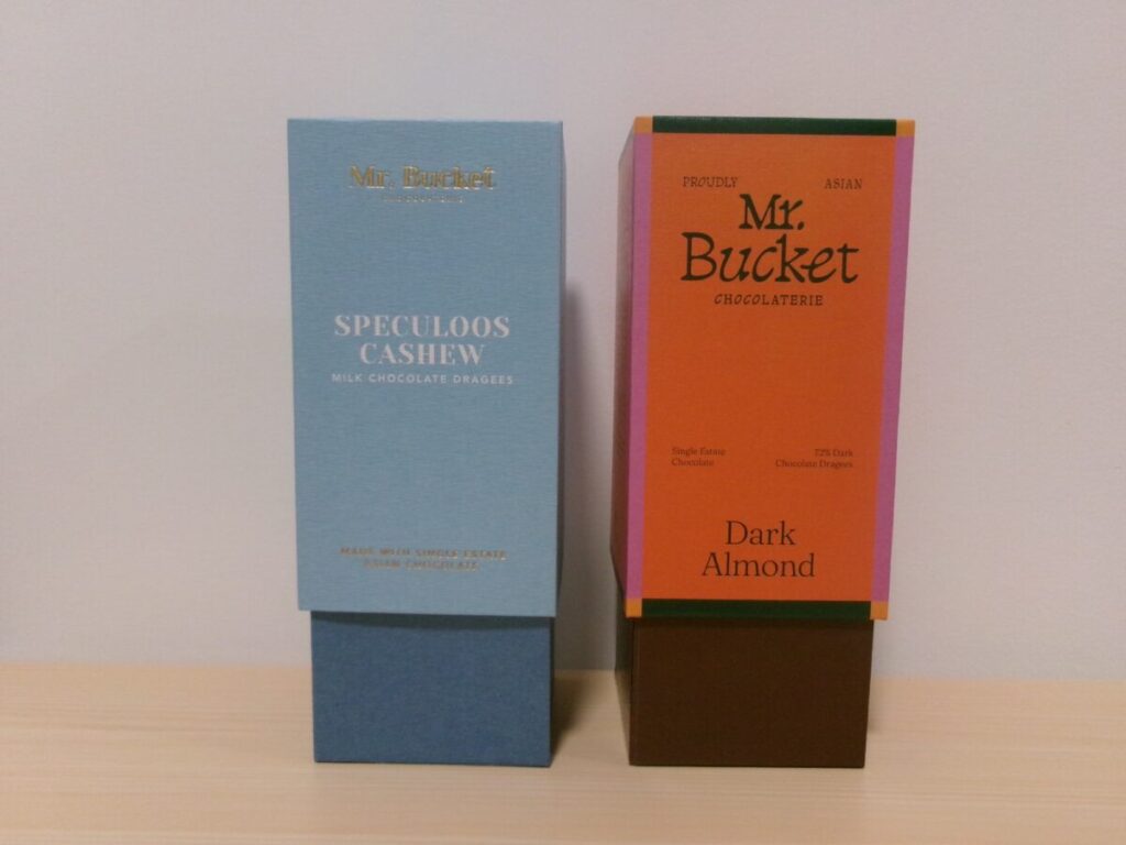 Mr. Bucketのアーモンドやカシューナッツのチョコ