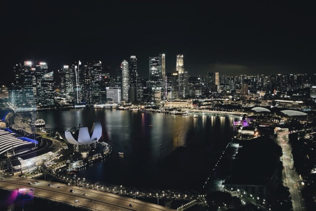 シンガポールフライヤーからの景色